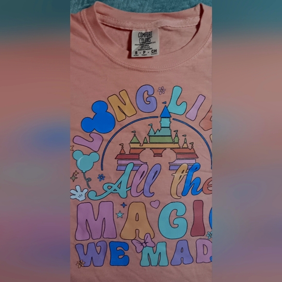 Disney Park Tee -Coral - Picture 2 of 2